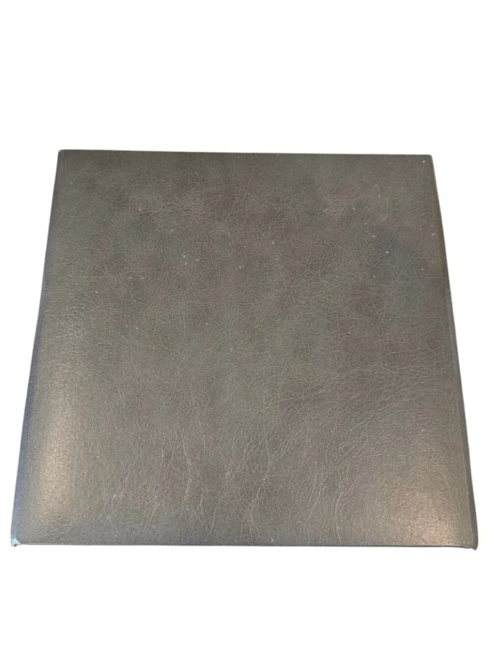 VTG Photo Folio Album Collage Picture Frame Leather Gray Made In USA Holds 3 X 5